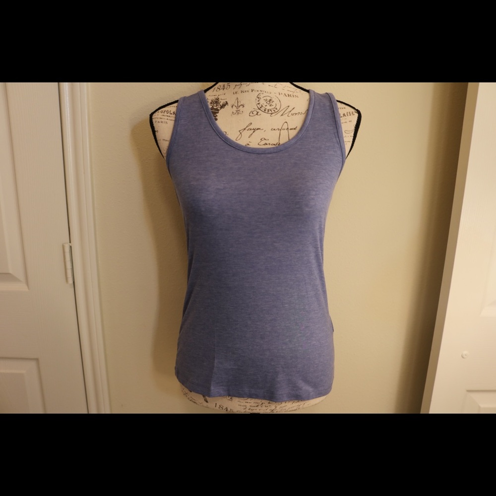 New with tags H&M blue knit jersey scoop tank top - Picture 3 of 8